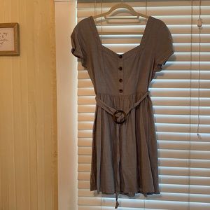 Grey/Blue lightweight soft summer dress! Stretchy back